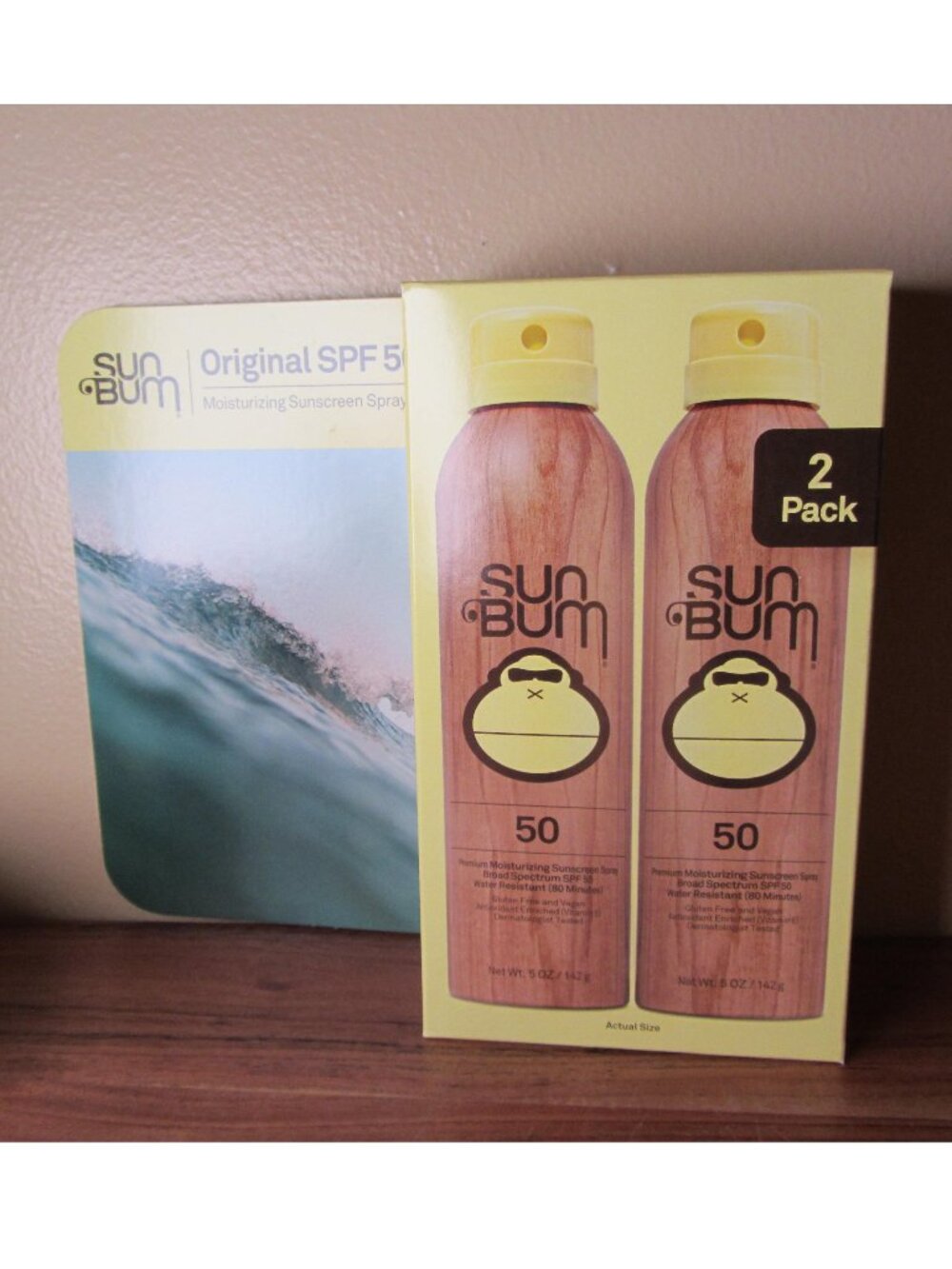 sun bum SPF 50 spray 2-pack 5 oz each NIB unused or opened (C230)